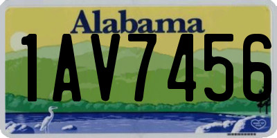 AL license plate 1AV7456