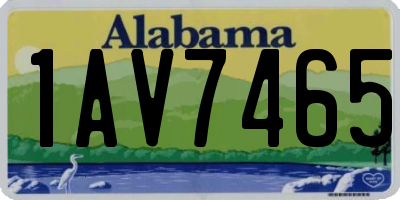AL license plate 1AV7465