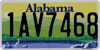 AL license plate 1AV7468