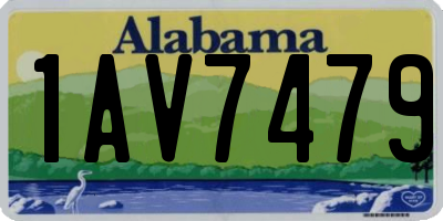 AL license plate 1AV7479