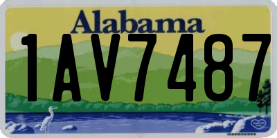 AL license plate 1AV7487