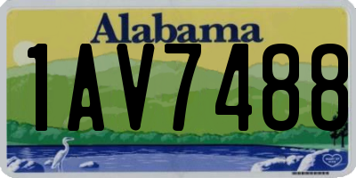 AL license plate 1AV7488