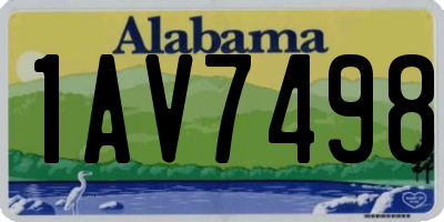 AL license plate 1AV7498