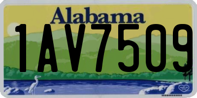 AL license plate 1AV7509