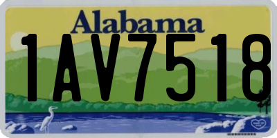 AL license plate 1AV7518