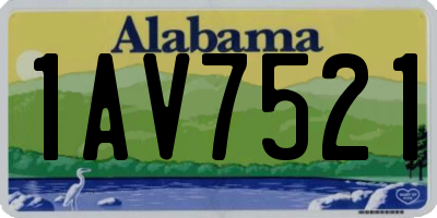 AL license plate 1AV7521