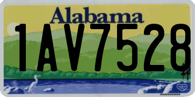 AL license plate 1AV7528