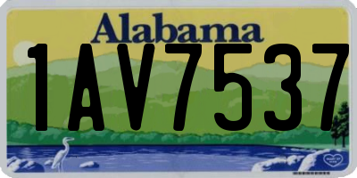 AL license plate 1AV7537