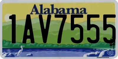 AL license plate 1AV7555