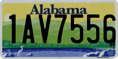 AL license plate 1AV7556