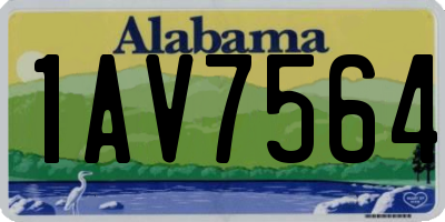 AL license plate 1AV7564