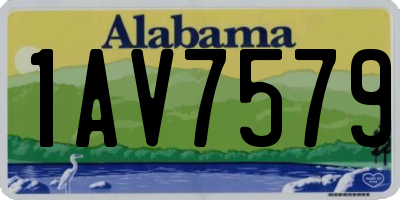 AL license plate 1AV7579