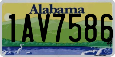 AL license plate 1AV7586