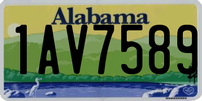 AL license plate 1AV7589