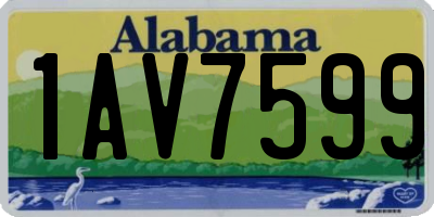 AL license plate 1AV7599