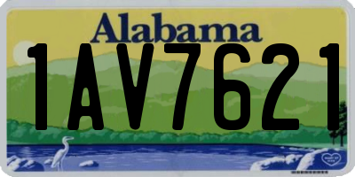 AL license plate 1AV7621