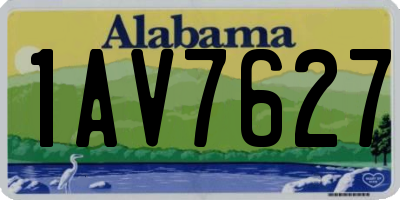 AL license plate 1AV7627