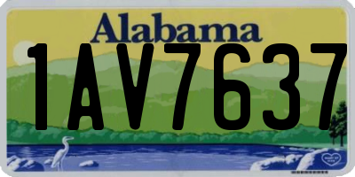 AL license plate 1AV7637