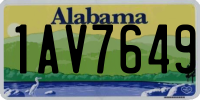 AL license plate 1AV7649