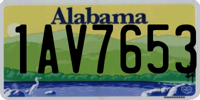AL license plate 1AV7653