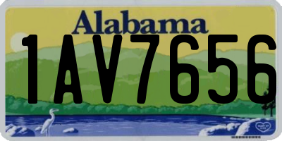 AL license plate 1AV7656