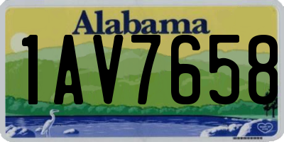 AL license plate 1AV7658