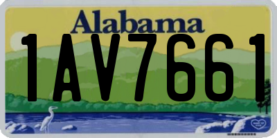 AL license plate 1AV7661