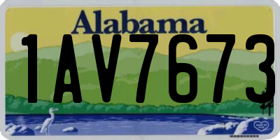 AL license plate 1AV7673