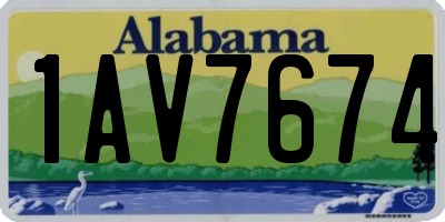 AL license plate 1AV7674