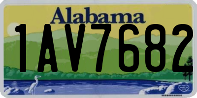 AL license plate 1AV7682