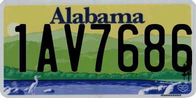 AL license plate 1AV7686