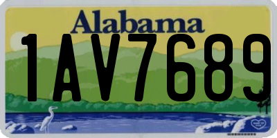 AL license plate 1AV7689