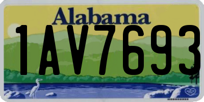 AL license plate 1AV7693