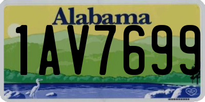 AL license plate 1AV7699