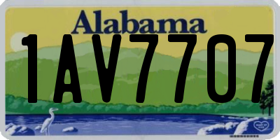 AL license plate 1AV7707