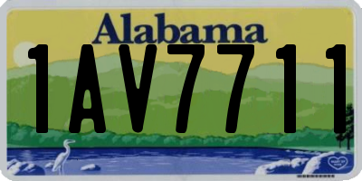 AL license plate 1AV7711