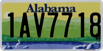 AL license plate 1AV7718