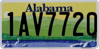 AL license plate 1AV7720