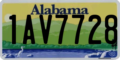 AL license plate 1AV7728