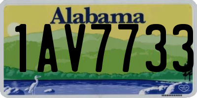 AL license plate 1AV7733