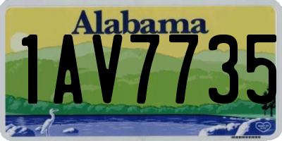 AL license plate 1AV7735