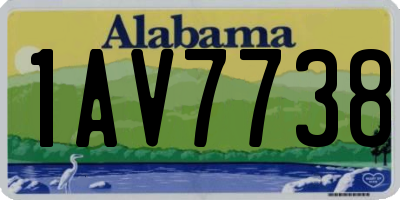 AL license plate 1AV7738
