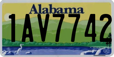 AL license plate 1AV7742