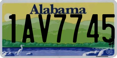 AL license plate 1AV7745