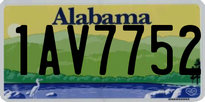 AL license plate 1AV7752