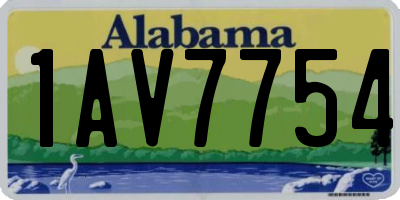 AL license plate 1AV7754