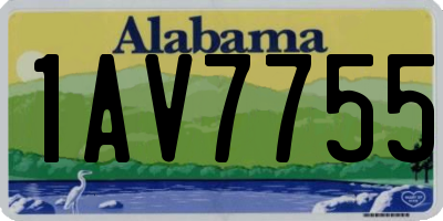 AL license plate 1AV7755