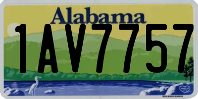 AL license plate 1AV7757