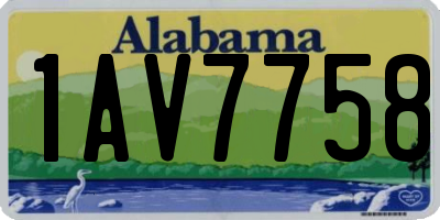 AL license plate 1AV7758