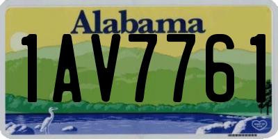 AL license plate 1AV7761